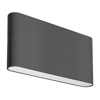 Arlight Светильник SP-WALL-FLAT-S170x90-2x6W Warm3000 (GR, 120 deg, 230V) (IP54 Металл, 3 года) 032412