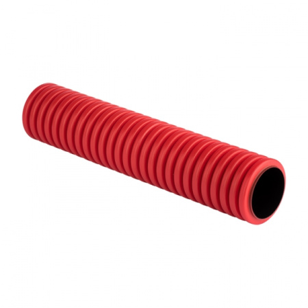 EKF PROxima Труба гофрированная двустенная жесткая ПНД d110 6м (36м/уп.) красная, tr2st-110-6m