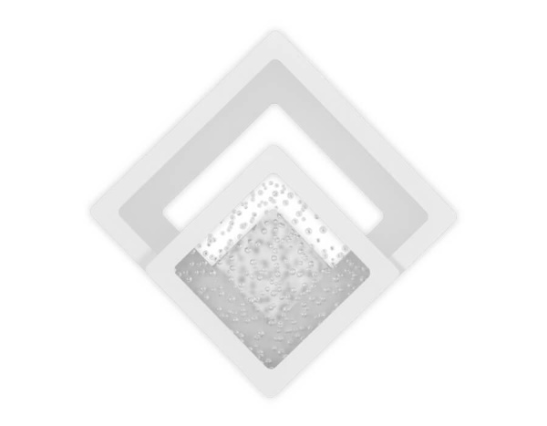 Купить Ambrella Настенный светодиодный светильник FA426 WH белый 3000K+6400K 25W 270*270*60