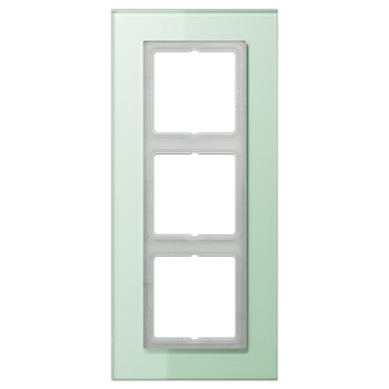 JUNG LS plus Стекло Светло-зеленое Рамка 3-ая LSP983GLAS