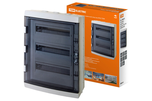 TDM Бокс ЩРН-П-54 модуля навесной пластик IP65 SQ0908-0008