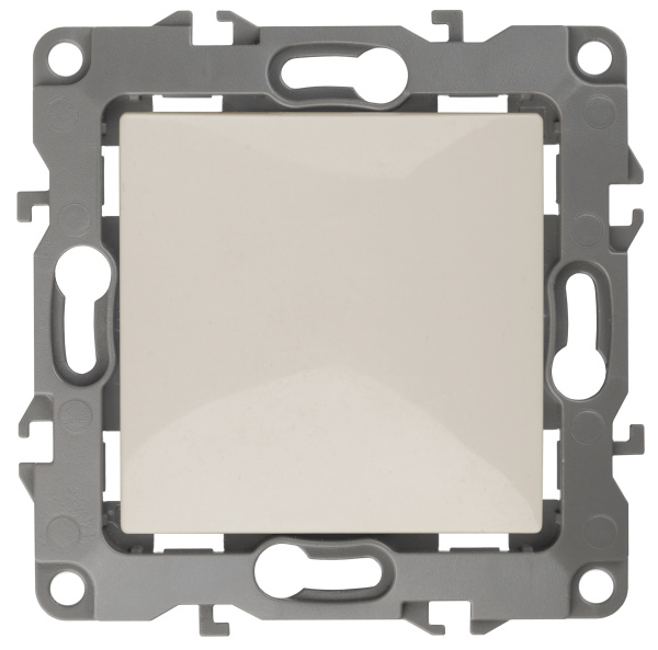 ЭРА 12-1111-02 Слоновая кость Кнопка, 10АХ-250В, 12