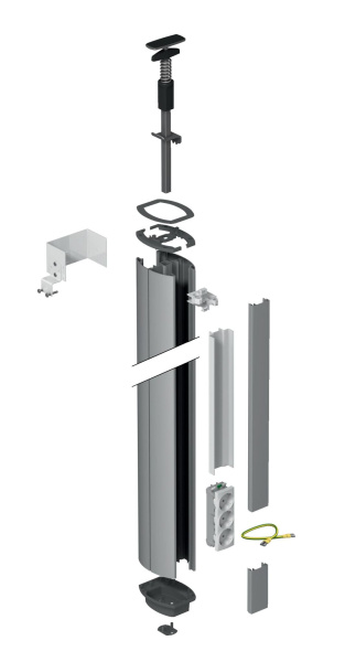 Купить SE OptiLine 45 Стойка 1-сторонняя распорная 2,70-3,15м анодированное покрытие ISM20100