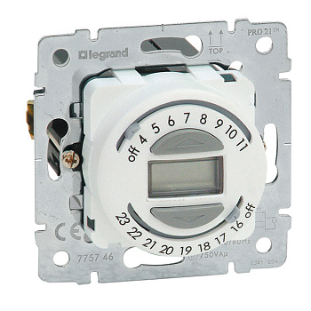 Legrand Galea Life Белый Таймер электромех д/управл жалюзи, шаг 15 мин, суточн прогр 775746