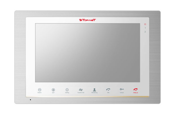 Tor-neT Видеодомофон, 10", серебро/белый TR-31M SW