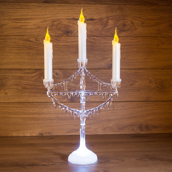 NEON-NIGHT Фигура на подставке "Подсвечник со свечками" 50 см 513-034