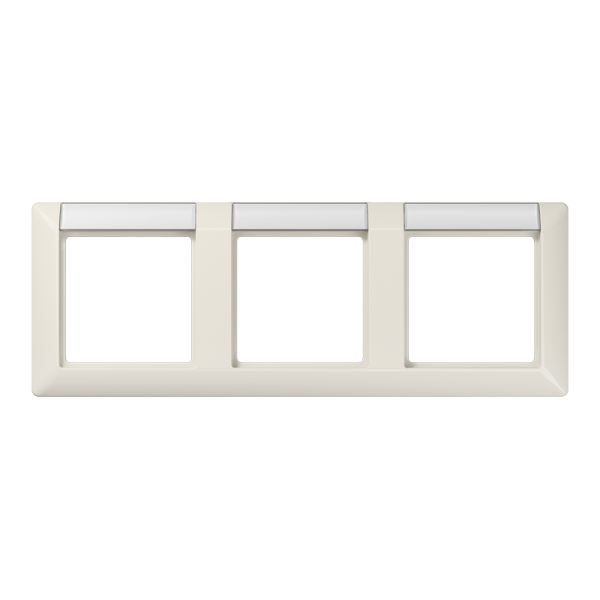 JUNG Рамка 3-кратная с полем для надписи для горизонтальной установки слоновая кость AS5830NA