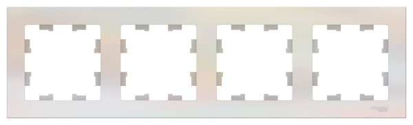 Купить Systeme Electric AtlasDesign Жемчуг Рамка 4-ая, универсальная