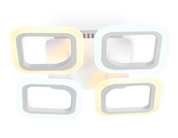 Купить Ambrella Потолочный светодиодный светильник с пультом FA4371/4 WH белый 4200K/3000K+6400K/6400K+3000K 45W 345*345*75 (ПДУ ИК)