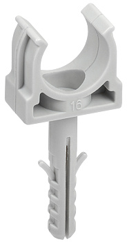 IEK ELASTA Держатель с защёлкой и дюбелем CT16 (без винта)