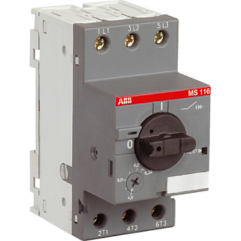 ABB Выключатель автоматический MS116-20 10кА с регулир. тепловой защитой 16A-20А Класс тепл. расцепит. 10 1SAM250000R1013 ABB Выключатель автоматический MS116-20 10кА с регулир. тепловой защитой 16A-20А Класс тепл. расцепит. 10 1SAM250000R1013