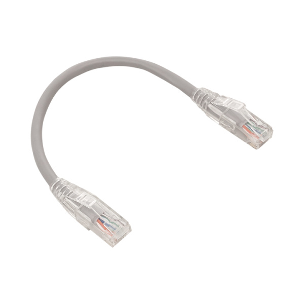 EKF Патч-корд TERACOM PRO Cat.5E неэкранированный UTP оболочка LSZH серый (0,2м)
