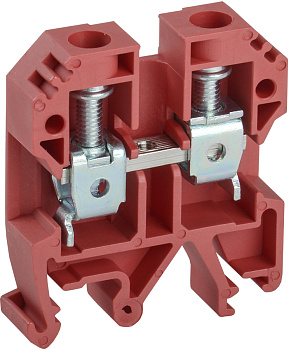 IEK Клемма винтовая КВИ-10мм2 красная