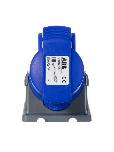Купить ABB Розетка для монтажа на поверхность 16A, 2P+E, 220V, IP44 2CMA193098R1000