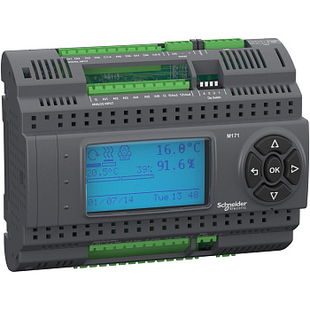 SE Производ. ПЛК М171, дисплей, 27I/O, Modbus, 2SSR TM171PDM27S