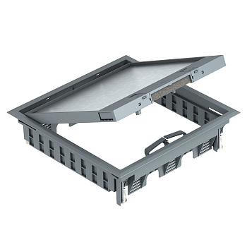 OBO Bettermann Лючок GES9-3S U (универсальный) 12xModul45 (PC/ABS, серый) 7405083