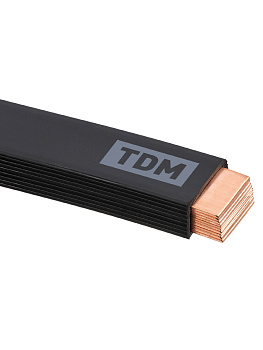TDM Шина медная гибкая изолированная ШМГ 10х(100х1), 2м, SQ0841-0020