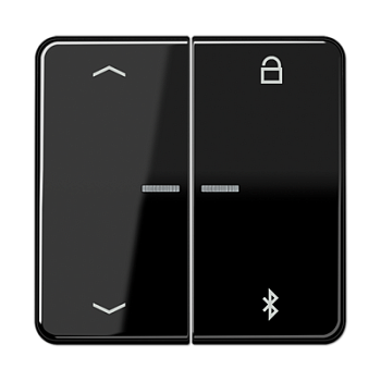 JUNG Таймер универсальный Bluetooth «стрелки», чёрный CD1751PBTSW