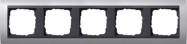 Gira Event Алюминий/Антрацит Рамка 5-ая 021506