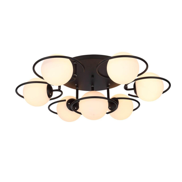 Evoluce SL418.402.07 Люстра потолочная Черный/Белый E27 7*60W