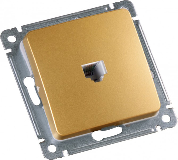 Hegel Мастер внутр Золото РСК-400-07 Розетка компьютерная, механизм