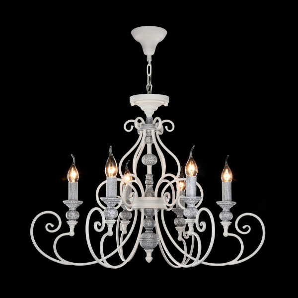 Maytoni Elegant Karina Белый Люстра 6xE14 60W ARM631-PL-06-W Купить Maytoni Elegant Karina Белый Люстра 6xE14 60W ARM631-PL-06-W