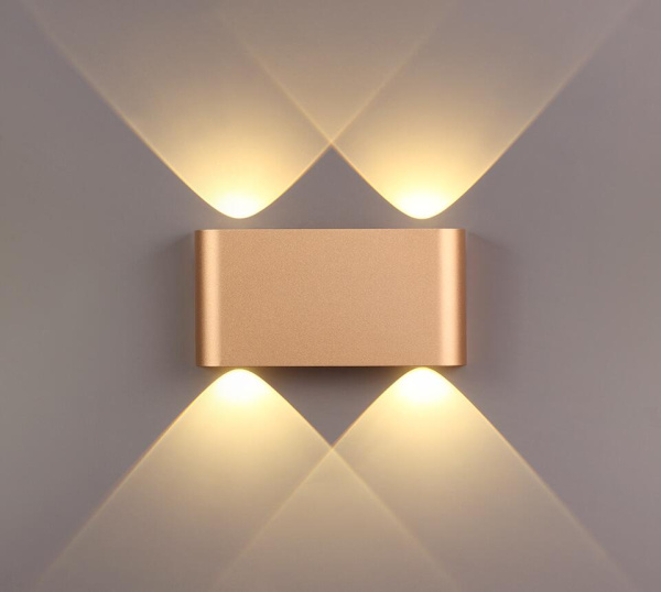 Купить Odeon Light 3893/4WL ODL20 181  золотистый/металл Настенный светильник LED 3000K 4W 220V MAGNUM