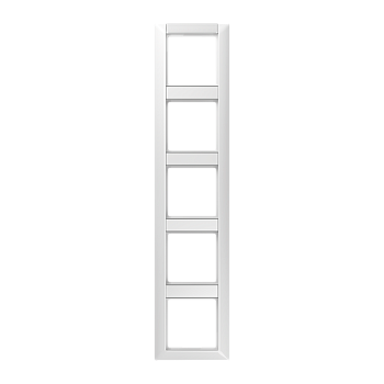 JUNG Рамка 5-кратная с полем для надписи для горизонтальной и вертикальной установки белая AS585NAWW