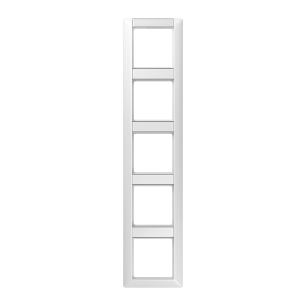 JUNG Рамка 5-кратная с полем для надписи для горизонтальной и вертикальной установки белая AS585NAWW