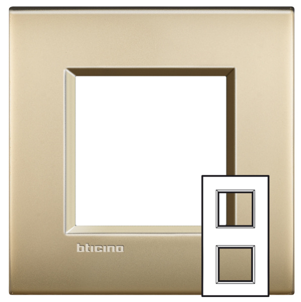BT LL Золото Рамка AIR 2+2 мод 71мм LNE4802M2OF