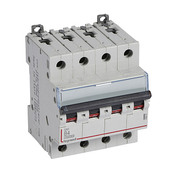 Legrand DX3 Автоматический выключатель 4P 4A (B) 10kA/16kA 409061