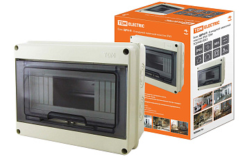 TDM Бокс ЩРН-П-8 модулей навесной пластик IP65 SQ0908-0002