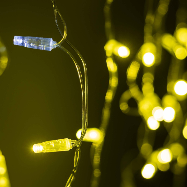 Arlight Светодиодная гирлянда ARD-EDGE-CLASSIC-2400x600-CLEAR-88LED-FLASH Gold (230V, 6W) (Ardecoled, IP65) 031186