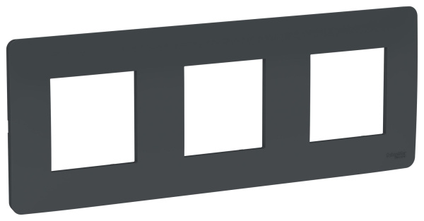 Купить SE Unica Studio Антрацит Рамка 3-ная NU200654