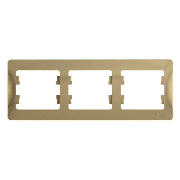 Systeme Electric Glossa Титан Рамка 3-ая, горизонтальная