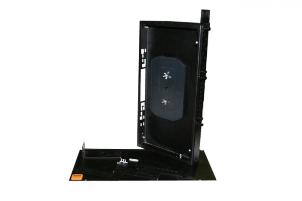 Hyperline FO-19R-1U-3xSLT-W140H42-24UN-BK Бокс оптический универсальный 19", от 8 до 24 портов (SC, duplex LC, ST, FC), со сплайс пластиной, без пигте 250427