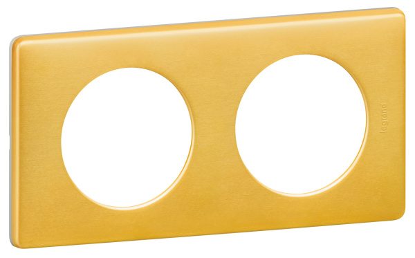 Купить Legrand Celiane Латунь Рамка 2-я (2+2 мод) 068792