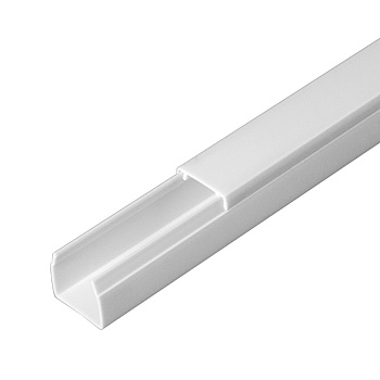 Промрукав Кабель-канал белый 2-й замок в г/к 16х16 (120м/уп) PR.061616