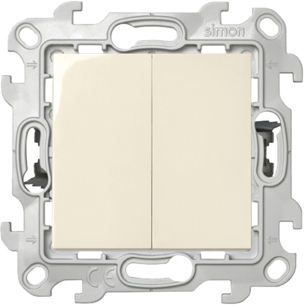 Купить Simon 24 Слоновая кость Двухклавишный выключатель Push&Go 2420398-031
