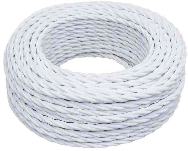 BIRONI Белый матовый Витой провод 3*2,5 150м B1-435-71-150