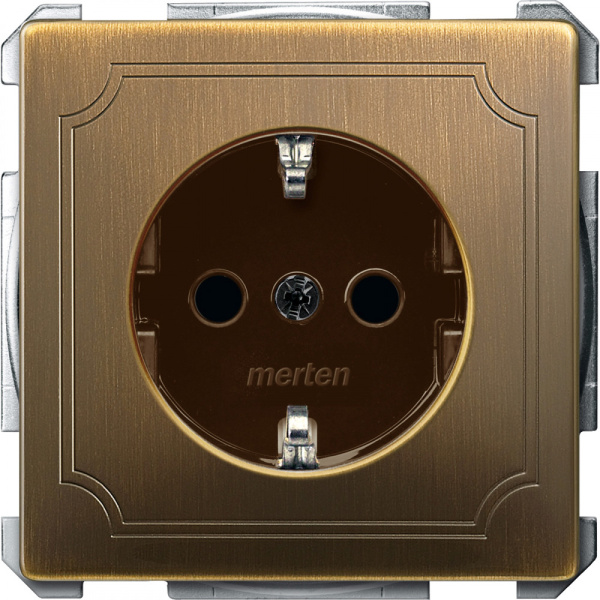 SE Merten SD Античная латунь Розетка 16А с з/к с/шт MTN2400-4143
