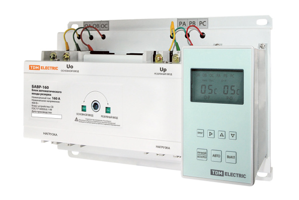 TDM Блок автоматического ввода резерва БАВР 3П 160/160А SQ0743-0003