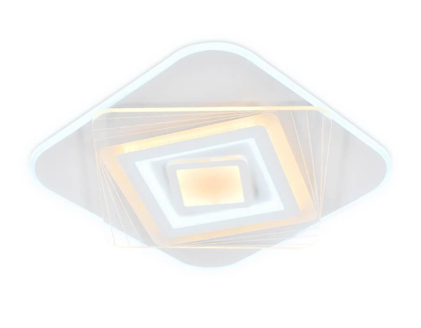 Ambrella Потолочный светодиодный светильник с пультом FA799 WH 195W 500*500*60 (ПДУ РАДИО 2.4)