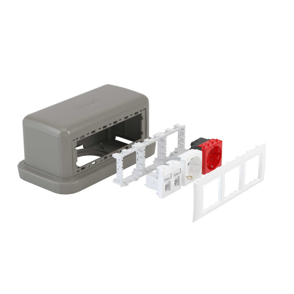 Купить DKC Напольная башенка BUS, 12 модулей, серая