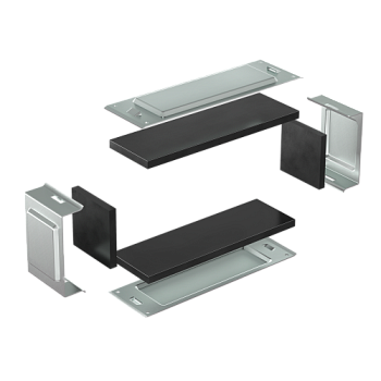 DKC Комплект для обеспечения степени защиты IP44 в местах соединения секций лотков 600х50, цинк-ламель