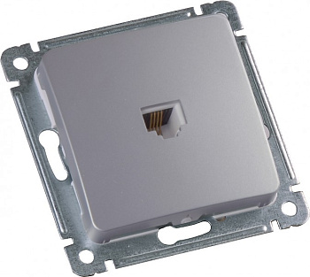 Hegel Мастер внутр Серебро РСТ-400-06 Розетка телефонная, механизм