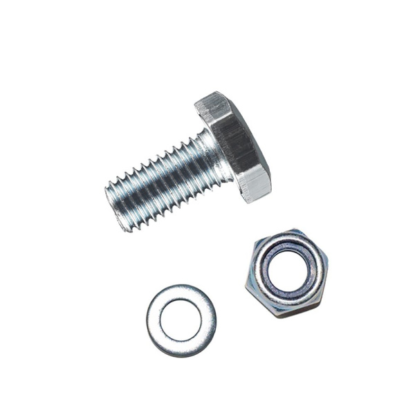 Tech-Krep Болт DIN933 с шестигранной головкой оцинк. М6х25 + гайка + шайба (8 шт) - пакет 112718