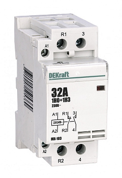 Dekraft Модульный контактор 1НО+1НЗ 40А 230В МК-103