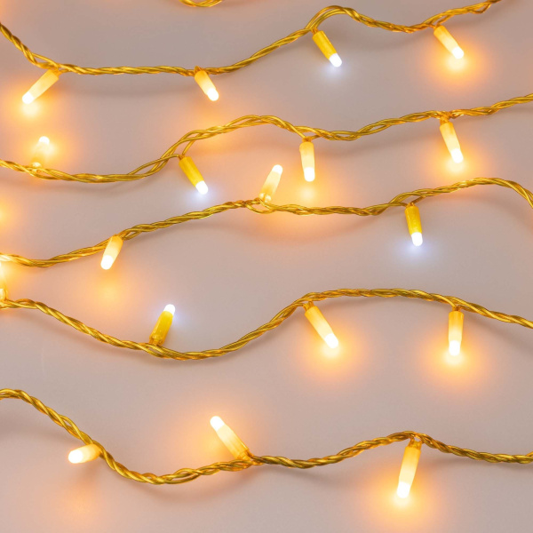 Купить Arlight Светодиодная гирлянда ARD-STRING-CLASSIC-10000-YELLOW-100LED-MILK-FLASH Yellow (230V, 7W) (Ardecoled, IP65) 031201