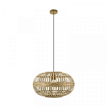 Eglo Подвес AMSFIELD, 1х60W(E27), Ø380, H1100, сталь, коричневый/дерево, коричневый 49771 Eglo Подвес AMSFIELD, 1х60W(E27), Ø380, H1100, сталь, коричневый/дерево, коричневый 49771